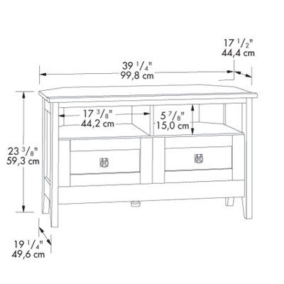 Sauder August Hill 39" TV Stand