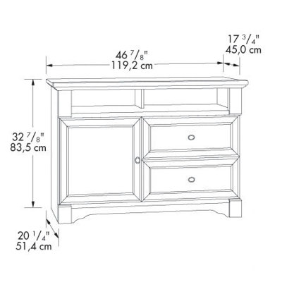 Sauder Palladia 47" TV Stand