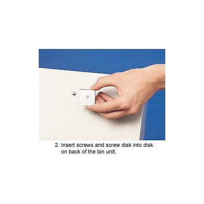 Quantum Storage Disks and Screws for Tip Out Bins