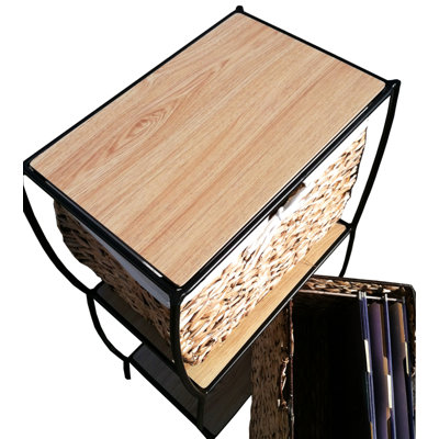 Pangaea Home and Garden Rattan Four Drawer File Cabinet