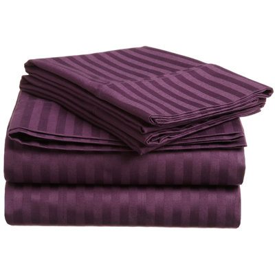Simple Luxury 400 Thread Count Egyptian Cotton Stripe Sheet Set