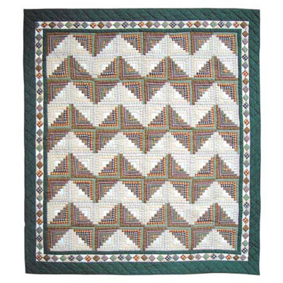 Peasant Log Cabin King Duvet Cover / Comforter Cover