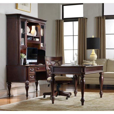 Envision by Hooker Furniture Moccato Computer Credenza Hutch with 2 Utility Drawers