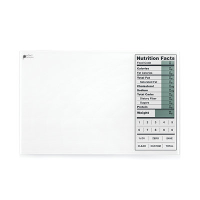 Kitrics Perfect Portions Digital Scale with Nutrition Facts Display in White