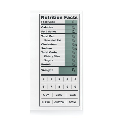 Kitrics Perfect Portions Digital Scale with Nutrition Facts Display in White