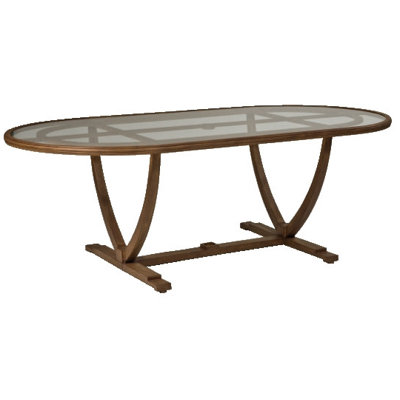 Woodard Landgrave Vienna Oval Umbrella Table