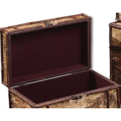 Uttermost Birch Bark Boxes in Wood - Set of 3 