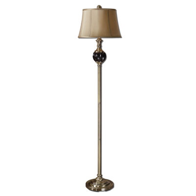 Uttermost Varallo One Light Floor Lamp in Distressed Reddish Brown