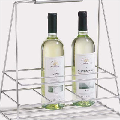 ZACK Bottiglia 6 Bottle Tabletop Wine Rack