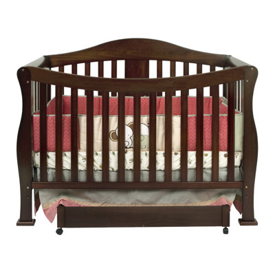 DaVinci Parker 4-in-1 Convertible Crib with Toddler Rail in Cherry Pine