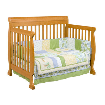 DaVinci Kalani Two Piece Convertible Crib Set with Toddler Rail in Honey Oak