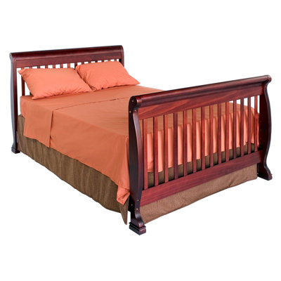 DaVinci Kalani Three Piece Convertible Crib Nursery Set with Toddler Rail in Cherry