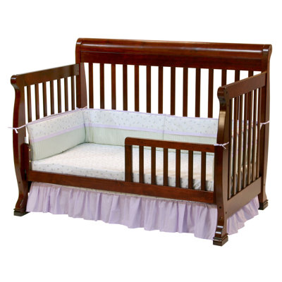 DaVinci Kalani Three Piece Convertible Crib Nursery Set with Toddler Rail in Cherry