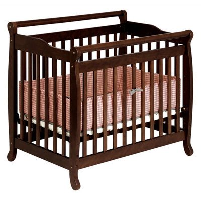 DaVinci Emily Mini 2-in-1 Convertible Crib in Ebony Black