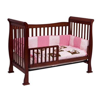 DaVinci Reagan 4-in-1 Convertible Crib with Toddler Rail in Cherry