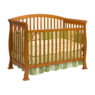 DaVinci Thompson Two Piece Convertible Crib Set with Toddler Rail in Coffee