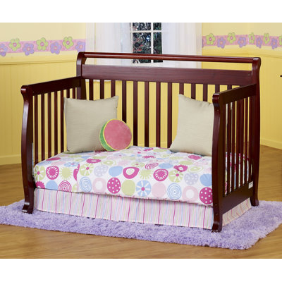 DaVinci Emily 4-in-1 Convertible Crib with Toddler Rail in Cherry