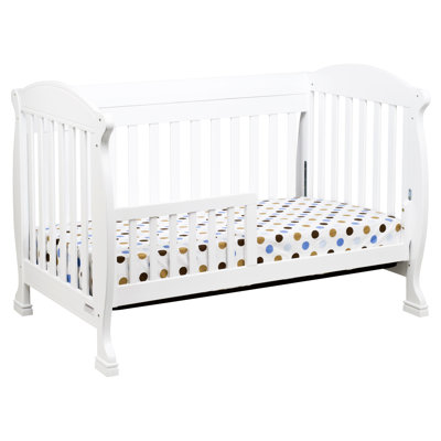 DaVinci Jacob 4-in-1 Convertible Crib with Toddler Rails in White