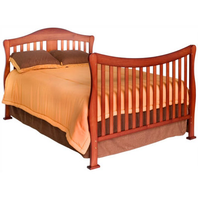 DaVinci Parker 4-in-1 Convertible Crib with Toddler Rail in Cherry Pine
