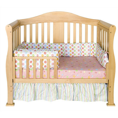 DaVinci Parker Two Piece Convertible Crib Set with Toddler Rail in Natural