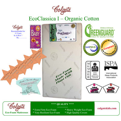 Colgate Eco Classica I Organic Cotton Foam Crib Mattress