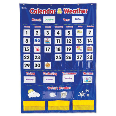 Calendar and Weather Pocket Chart