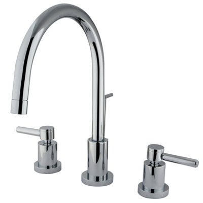 Elements of Design Widespread Bathroom Faucet with Double Lever Handles