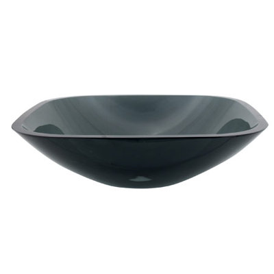 Elements of Design Square Temper Glass Vessel Sink
