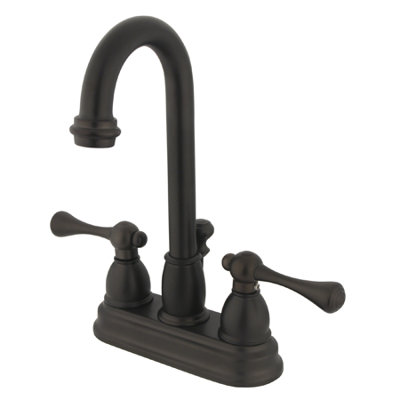 Elements of Design Centerset Bathroom Faucet with Double Cross Handles