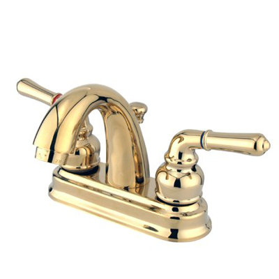 Elements of Design St. Charles Centerset Bathroom Sink Faucet with Double Lever Handles