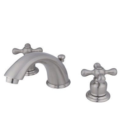 Elements of Design Magellan Widespread Bathroom Faucet with Double Cross Handles