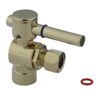 Elements of Design Quarter Turn Ball Valve 1/2" Sweat X 3/8" O.D. Compression