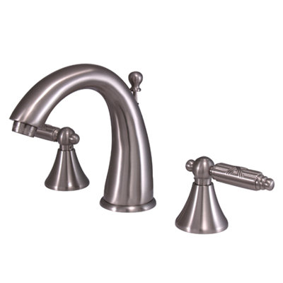Elements of Design Widespread Bathroom Faucet with Double Cross Handles