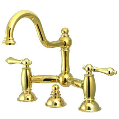 Elements of Design Cevterset Bathroom Faucet with Double Lever Handles