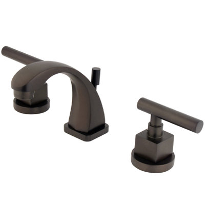 Elements of Design Mini Widespread Bathroom Faucet with Double Lever Handles