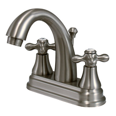 Elements of Design Elizabeth Centerset Bathroom Faucet with Double Cross Handles