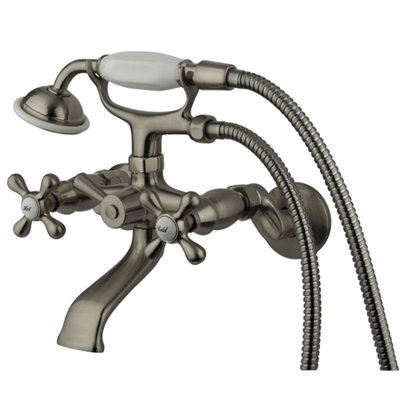 Elements of Design Double Handle Deck Mount Clawfoot Tub Faucet Trim