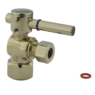 Elements of Design Quarter Turn Ball Valve 1/2" FIP X 3/8" O.D. Compression