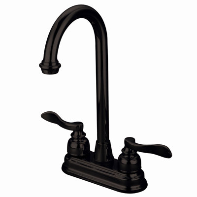 Elements of Design NuWave French Double Handle 4" Bar Faucet