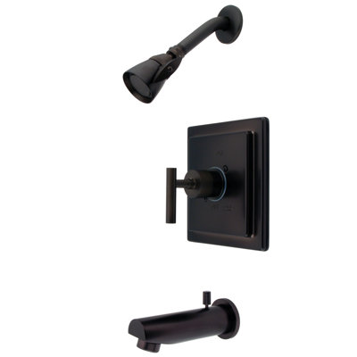 Elements of Design Manhattan Volume Control Tub and Shower Faucet Single Handle