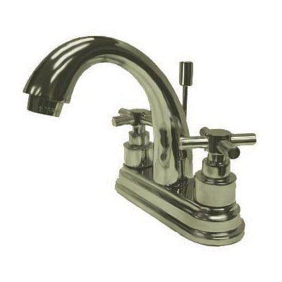 Elements of Design Tampa Centerset Bathroom Faucet with Double Cross Handles