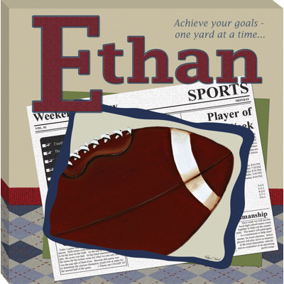 Football in the News Giclee - Personalized