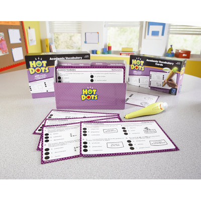 Educational Insights Hot Dots Academic Vocabulary Card Sets Grades 1-3