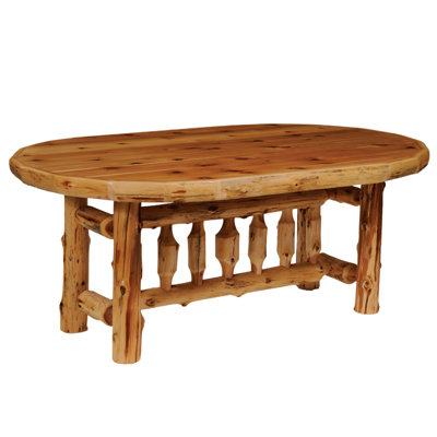 Fireside Lodge Traditional Cedar Log 5 Piece Dining Set