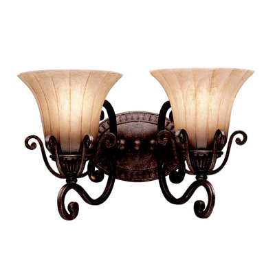 Cottage Bathroom Vanities on Kichler Cottage Grove 2 Light Bath Vanity   Wayfair