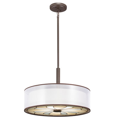 Kichler Louisa Semi Flush Drum Pendant