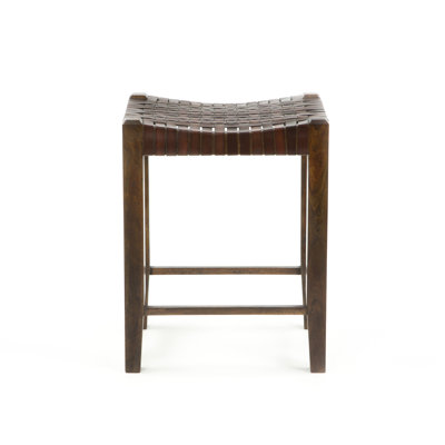 William Sheppee Saddler 26" Counter Stool in Walnut Stain