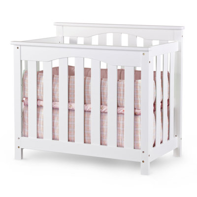 Nursery Smart Ethan 2-in-1 Convertible Mini Crib in Cherry
