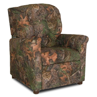 Four Button Kid's Recliner in Camouflage