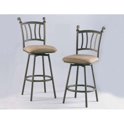 Chintaly Imports 30" Swivel Bar Stool with Windsor Back